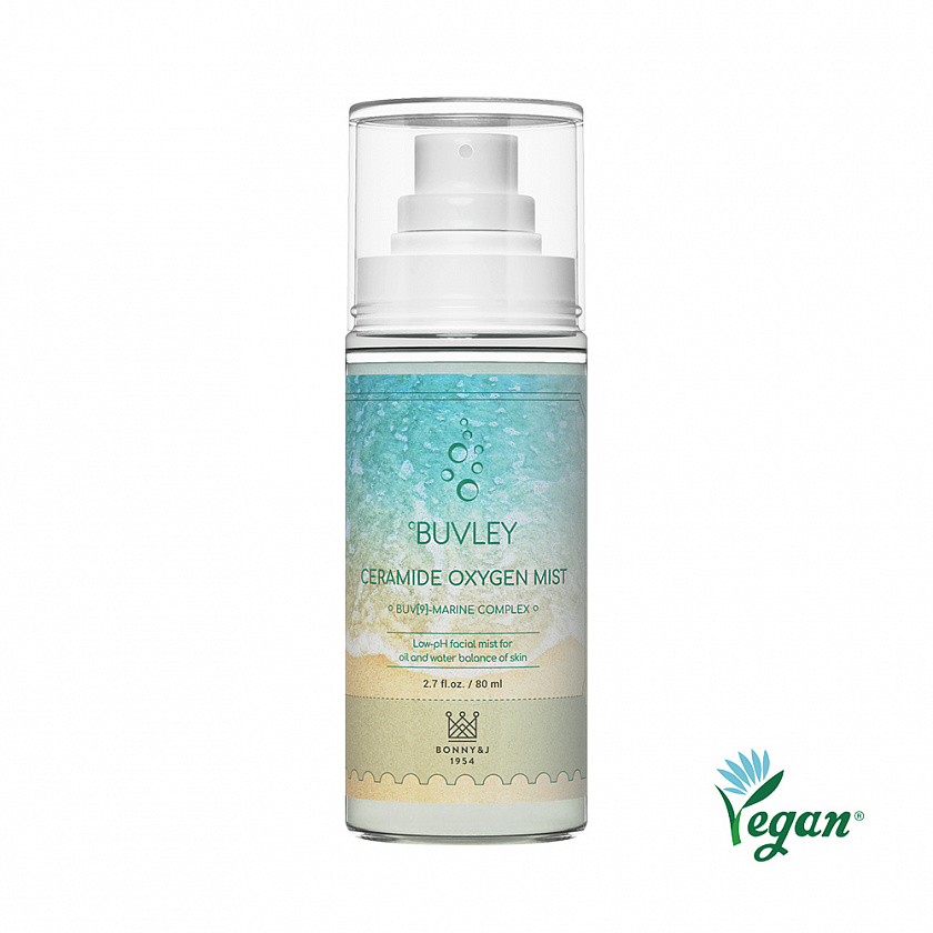 Кислородный освежающий спрей с океаническим комплексом/ Buvley Ceramide Oxygen Mist 80 мл